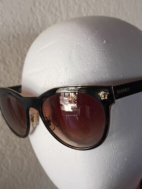 Versace Authentic  Tortoiseshell Cat-Eye Sunglasses with Brown Gradient MOD#2198